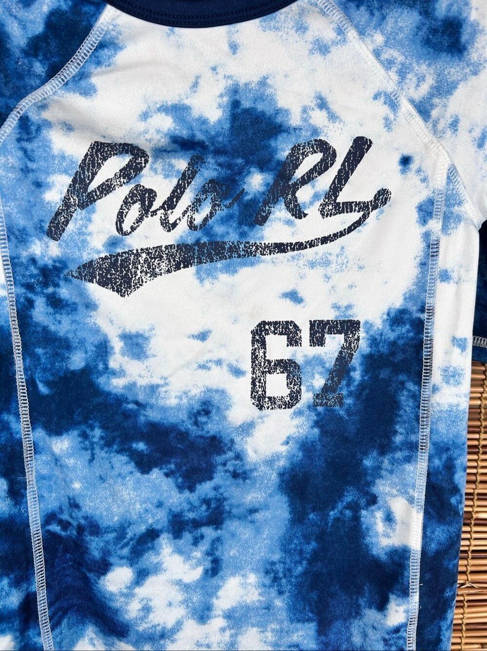 Polo Ralph Lauren Performance T Shirt Blue Tie Dye Size 7 - Picture 4 of 4